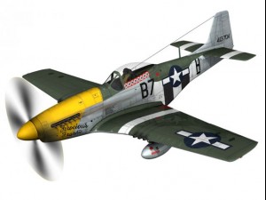 north american p51d mustang ferocious frankie 3D Model