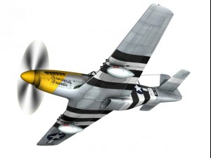 north american p51d mustang ferocious frankie 3D Model