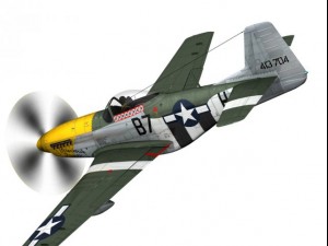 north american p51d mustang ferocious frankie 3D Model