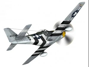 north american p51d mustang ferocious frankie 3D Model