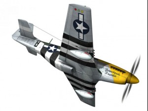 north american p51d mustang ferocious frankie 3D Model