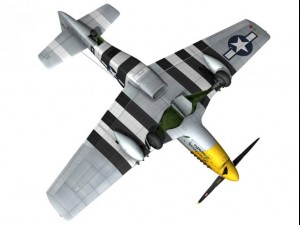 north american p51d mustang ferocious frankie 3D Model