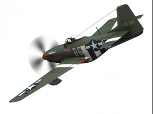 north american p51d mustang speedball alice Modèle 3D