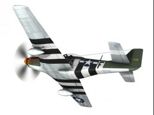 north american p51d mustang speedball alice 3D Model
