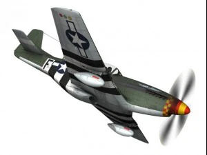 north american p51d mustang speedball alice 3D Model