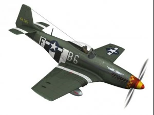 north american p51d mustang speedball alice 3D Model