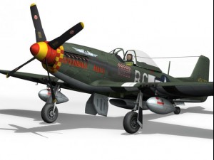north american p51d mustang speedball alice Modèle 3D