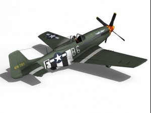 north american p51d mustang speedball alice Modèle 3D