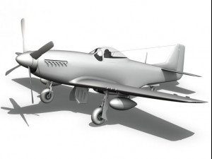 north american p51d mustang speedball alice Modèle 3D