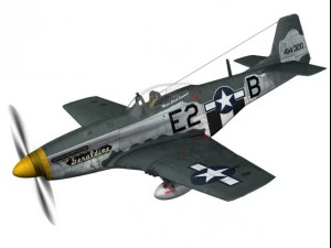 north american p51d mustang geraldine 3D Model