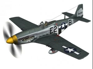 north american p51d mustang geraldine 3D Model
