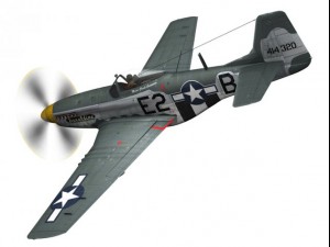 north american p51d mustang geraldine 3Dモデル