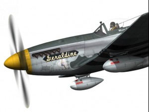north american p51d mustang geraldine 3Dモデル