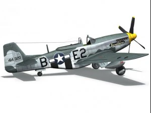 north american p51d mustang geraldine 3D Model
