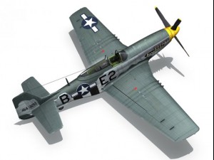 north american p51d mustang geraldine 3Dモデル