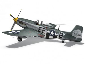 north american p51d mustang geraldine 3Dモデル