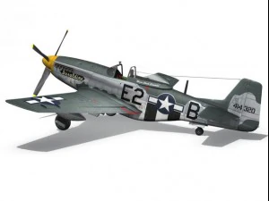 north american p51d mustang geraldine 3D Model