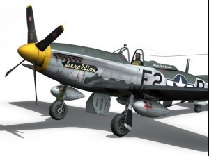 north american p51d mustang geraldine 3Dモデル
