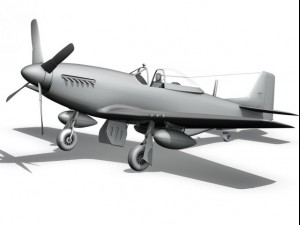 north american p51d mustang geraldine 3Dモデル
