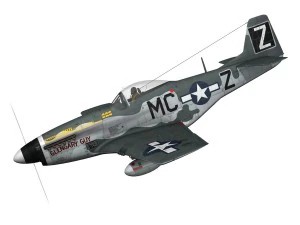 north american p51d mustang glengary guy 3D Model