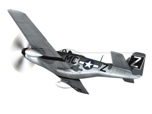 north american p51d mustang glengary guy Modelo 3D