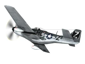 north american p51d mustang glengary guy 3D Model
