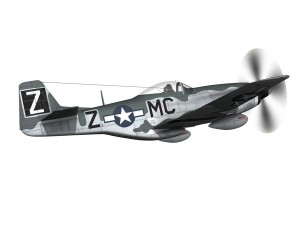 north american p51d mustang glengary guy Modelo 3D