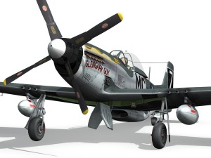 north american p51d mustang glengary guy Modelo 3D