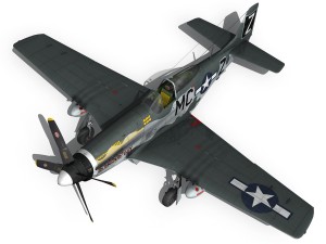 north american p51d mustang glengary guy Modelo 3D
