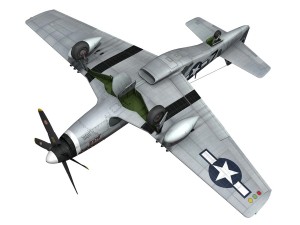 north american p51d mustang glengary guy Modelo 3D