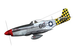 north american p51d mustang shu shu 3D Model