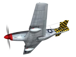 north american p51d mustang shu shu 3D Model