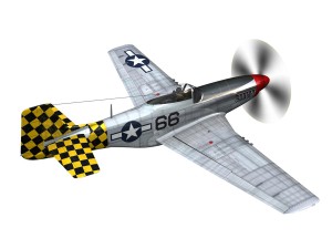 north american p51d mustang shu shu 3D Model