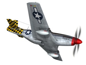 north american p51d mustang shu shu 3D Model
