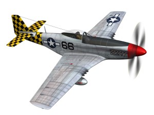 north american p51d mustang shu shu 3D Model