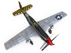 north american p51d mustang shu shu 3D Model