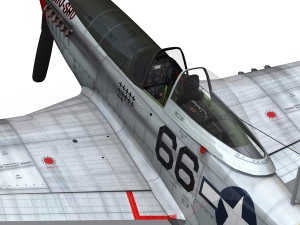 north american p51d mustang shu shu 3D Model