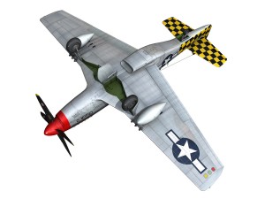 north american p51d mustang shu shu 3D Model