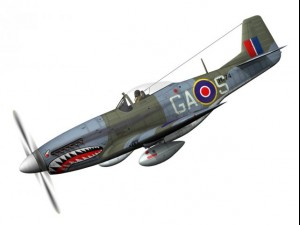 north american p 51k mustang mkiv raf 3D Model