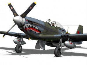 north american p 51k mustang mkiv raf 3D Model