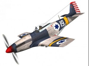 north american p51d mustang israel defence force 3D-Modell