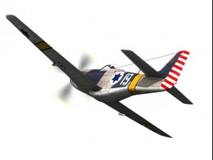 north american p51d mustang israel defence force 3D-Modell