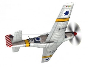north american p51d mustang israel defence force 3D-Modell