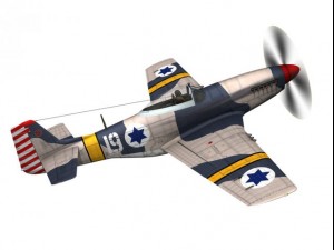 north american p51d mustang israel defence force 3D-Modell