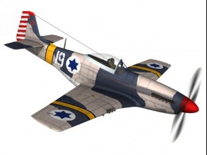 north american p51d mustang israel defence force 3D-Modell