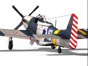 north american p51d mustang israel defence force 3D-Modell