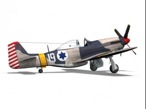 north american p51d mustang israel defence force 3D-Modell