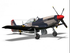north american p51d mustang israel defence force 3D-Modell