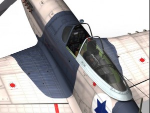 north american p51d mustang israel defence force 3D-Modell