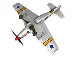 north american p51d mustang israel defence force 3D-Modell